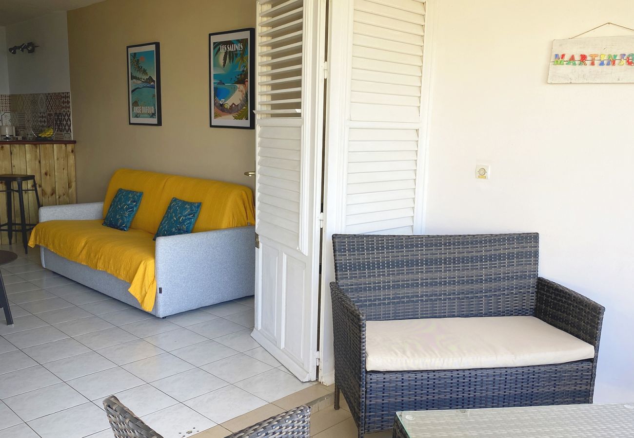 Apartment in Les Trois-Ilets - Indigo, 4 pers, superbe vue mer, plage