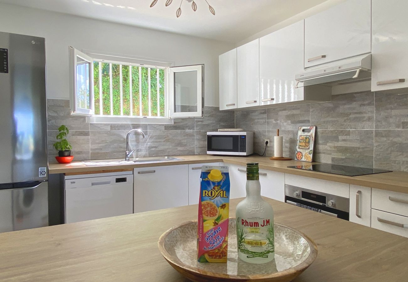 Apartment in Les Trois-Ilets - Soley ka Chofé, 4 pers, standing, vue mer, pla