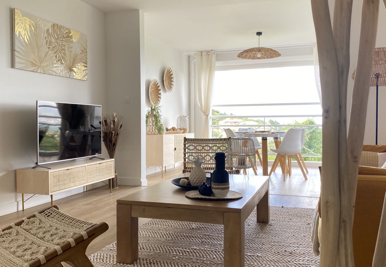 Apartment in Les Trois-Ilets - Soley ka Chofé, 4 pers, standing, vue mer, pla