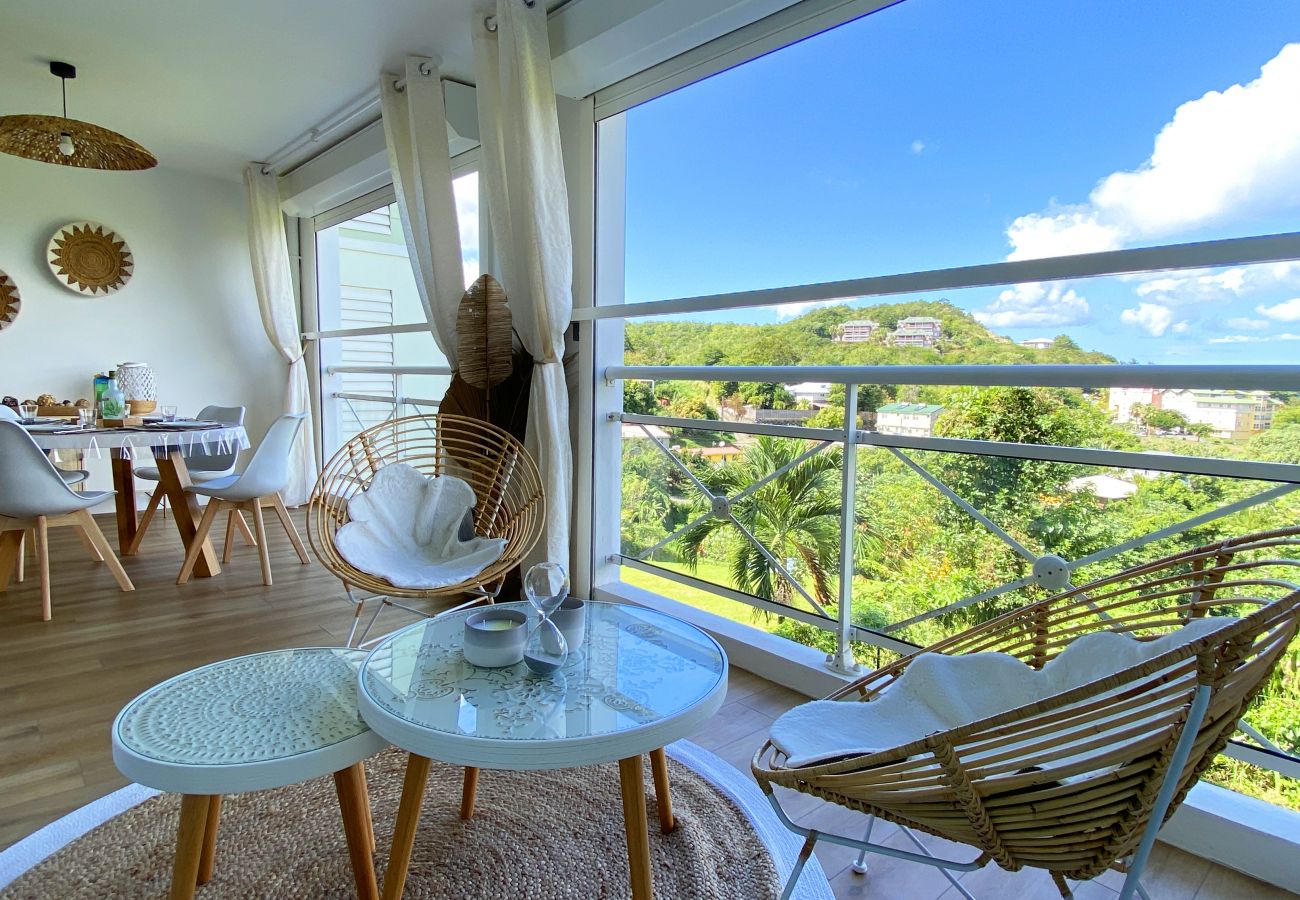 Apartment in Les Trois-Ilets - Soley ka Chofé, 4 pers, standing, vue mer, pla