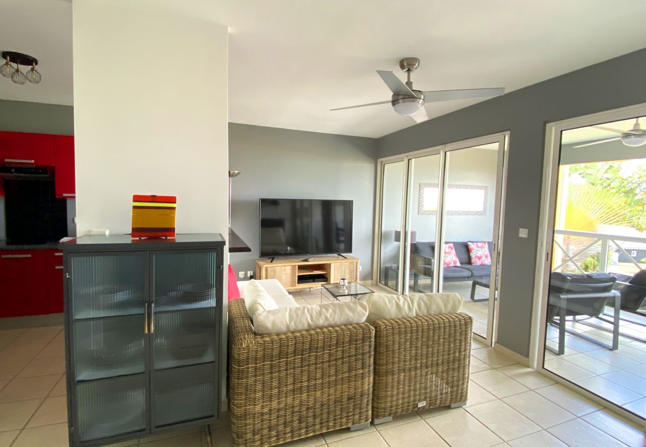Apartment in Les Trois-Ilets - Kalypsa, 4 pers, standing, vue mer, plage