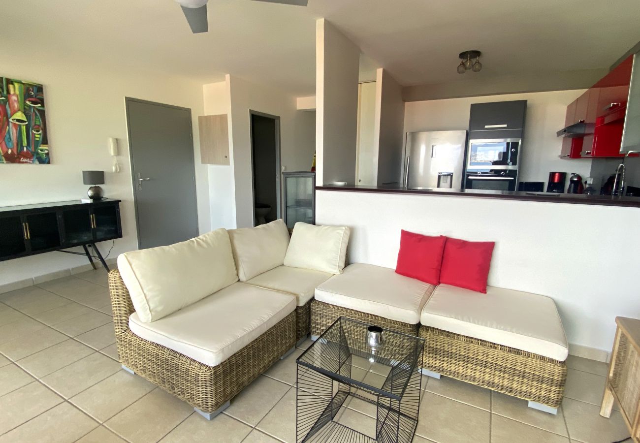 Apartment in Les Trois-Ilets - Kalypsa, 4 pers, standing, vue mer, plage
