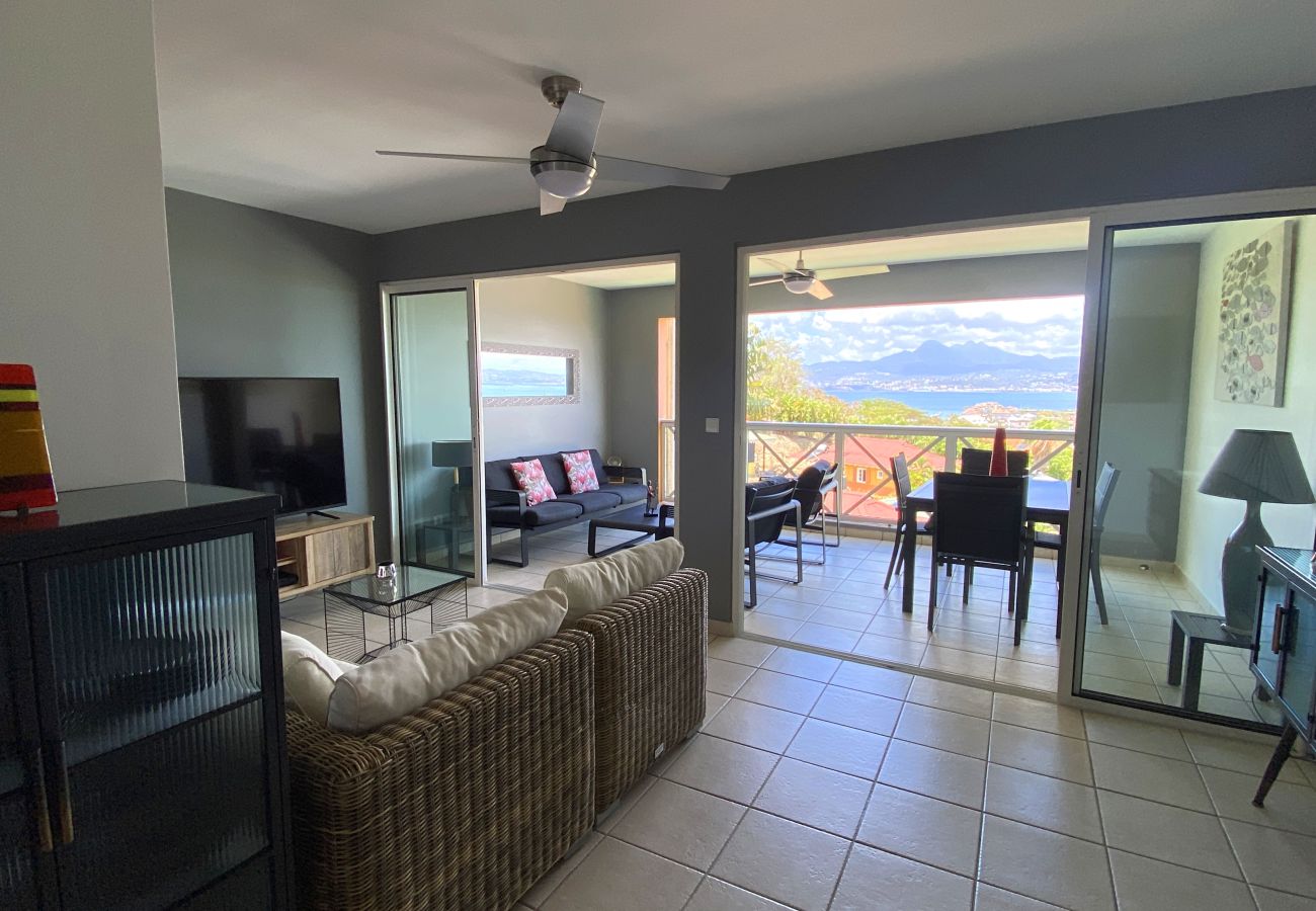 Apartment in Les Trois-Ilets - Kalypsa, 4 pers, standing, vue mer, plage