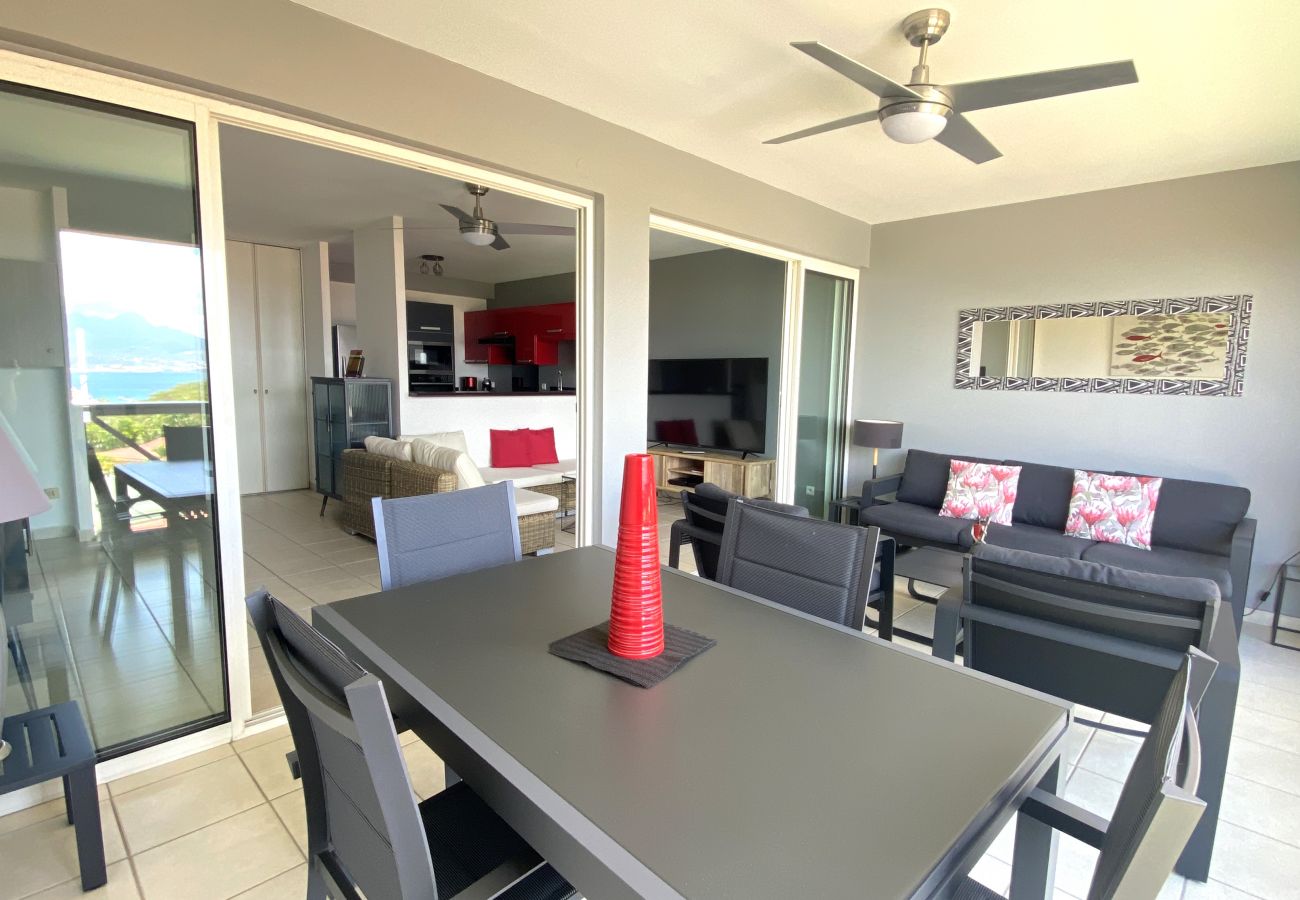 Apartment in Les Trois-Ilets - Kalypsa, 4 pers, standing, vue mer, plage
