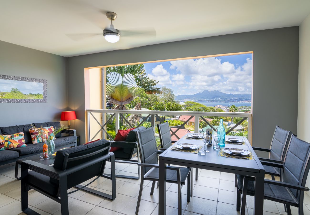 Apartment in Les Trois-Ilets - Kalypsa, 4 pers, standing, vue mer, plage