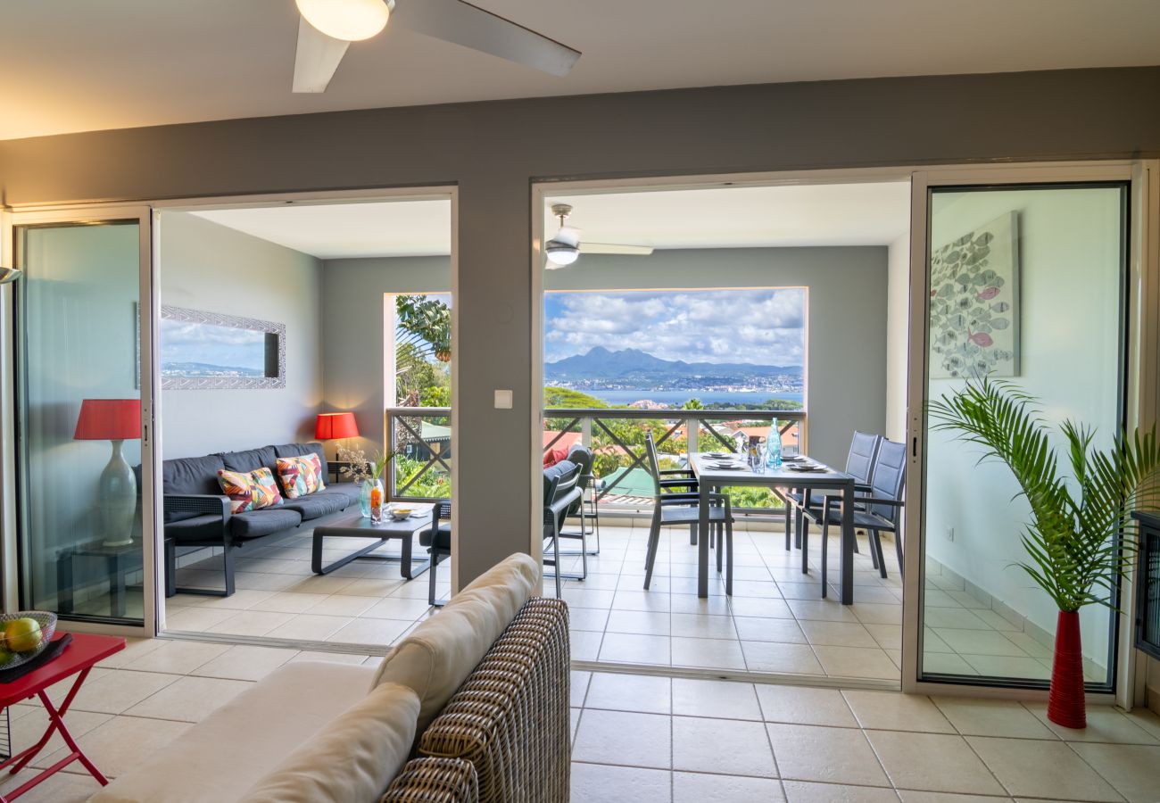 Apartment in Les Trois-Ilets - Kalypsa, 4 pers, standing, vue mer, plage