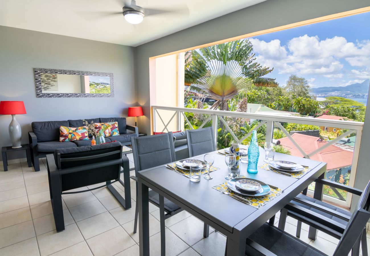 Apartment in Les Trois-Ilets - Kalypsa, 4 pers, standing, vue mer, plage