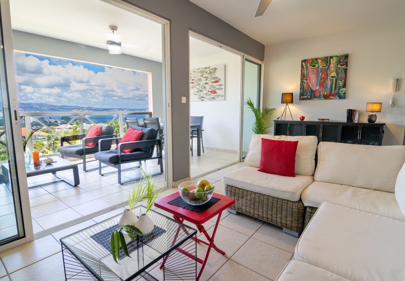 Apartment in Les Trois-Ilets - Kalypsa, 4 pers, standing, vue mer, plage