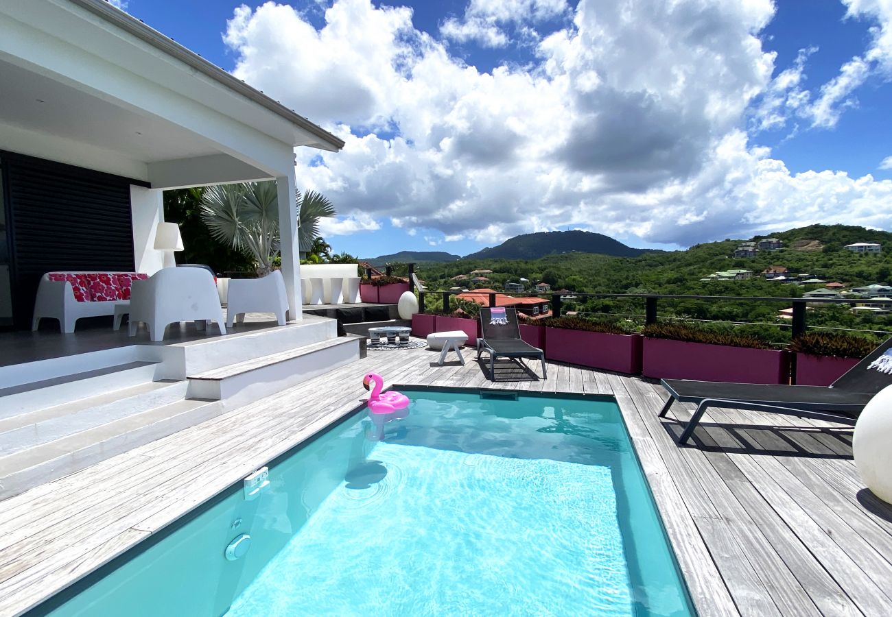 Villa in Les Trois-Ilets - Ti Paradise, villa 4 pers, standing, piscine, vue