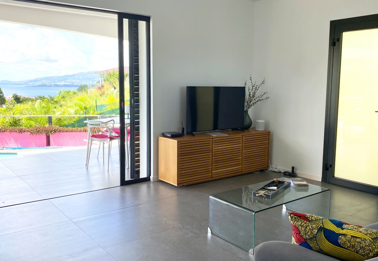 Villa in Les Trois-Ilets - Ti Paradise, villa 4 pers, standing, piscine, vue