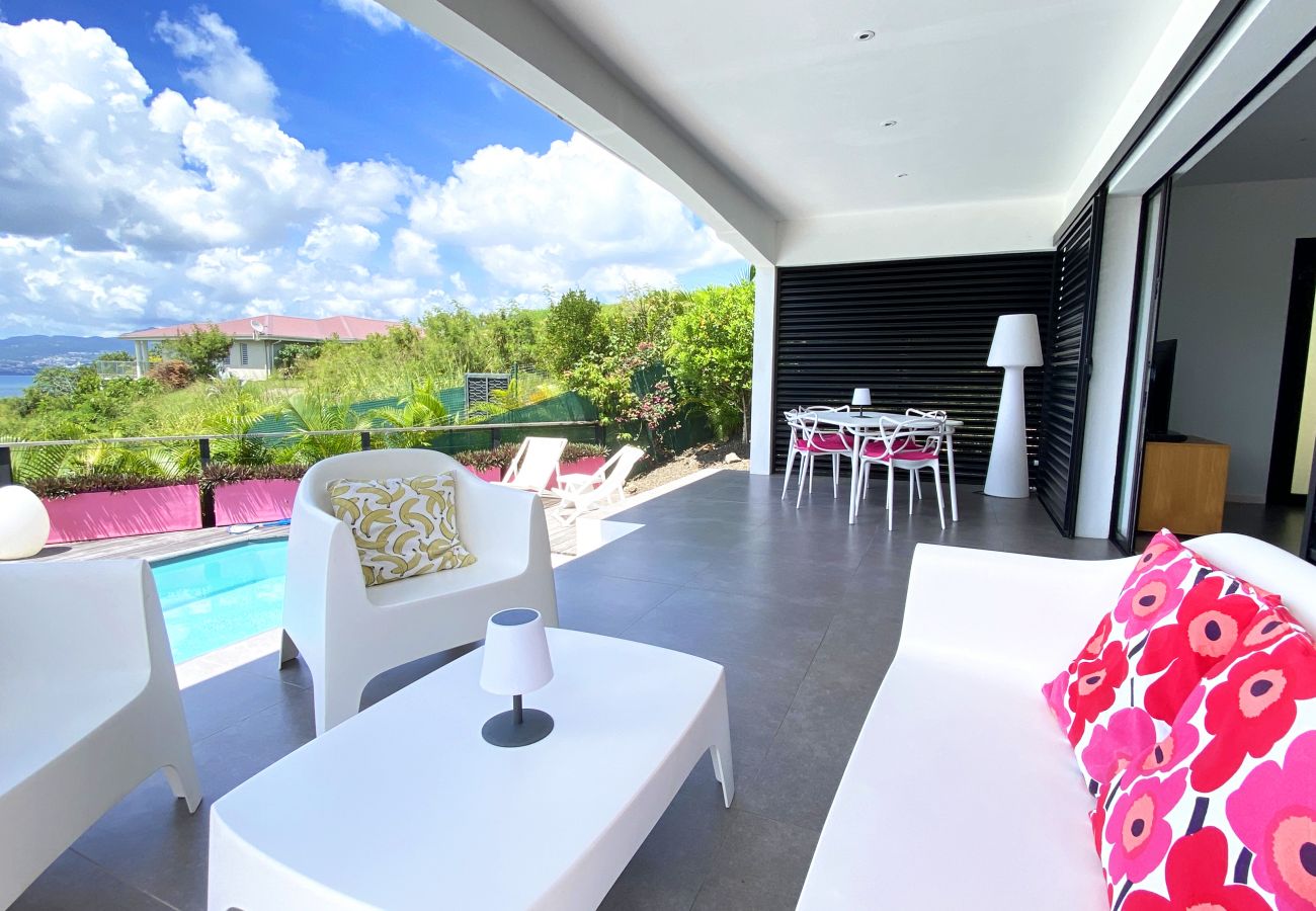 Villa in Les Trois-Ilets - Ti Paradise, villa 4 pers, standing, piscine, vue