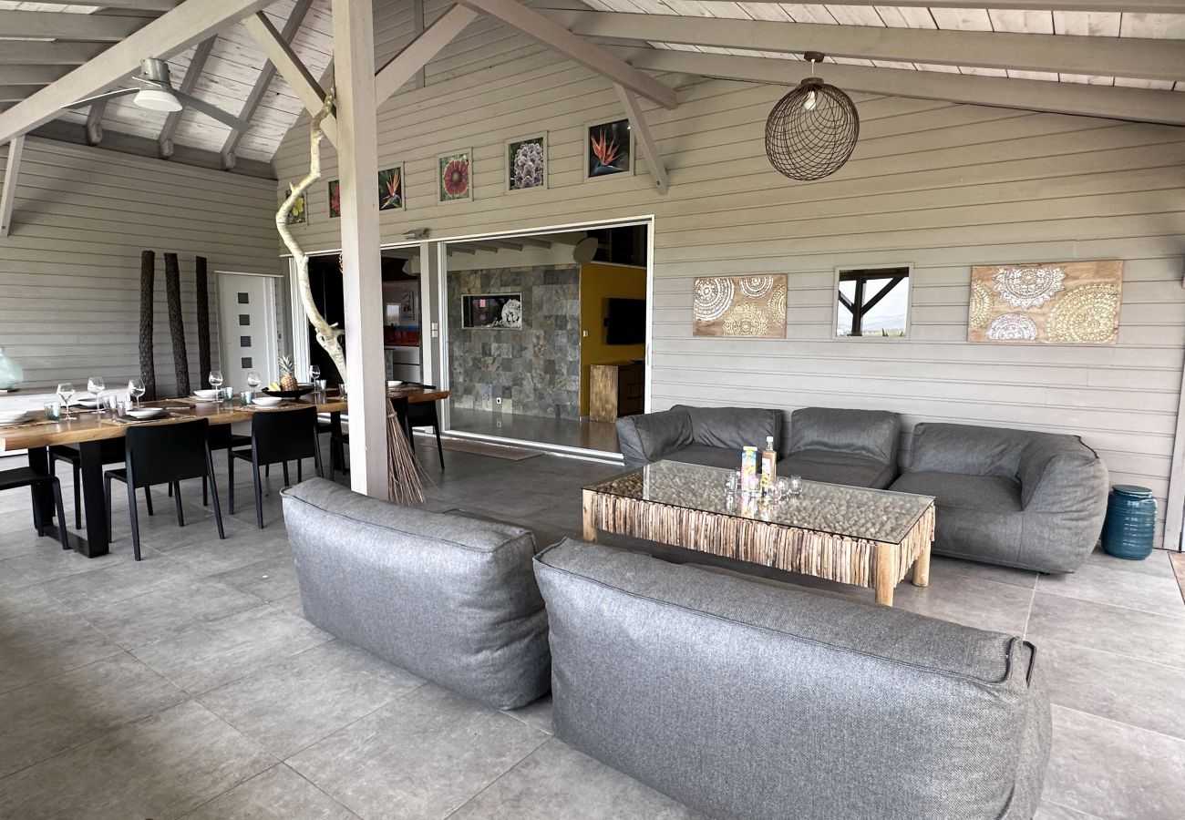 Villa in Les Trois-Ilets - Ty Natur, villa 8 pers, piscine, calme, vue me