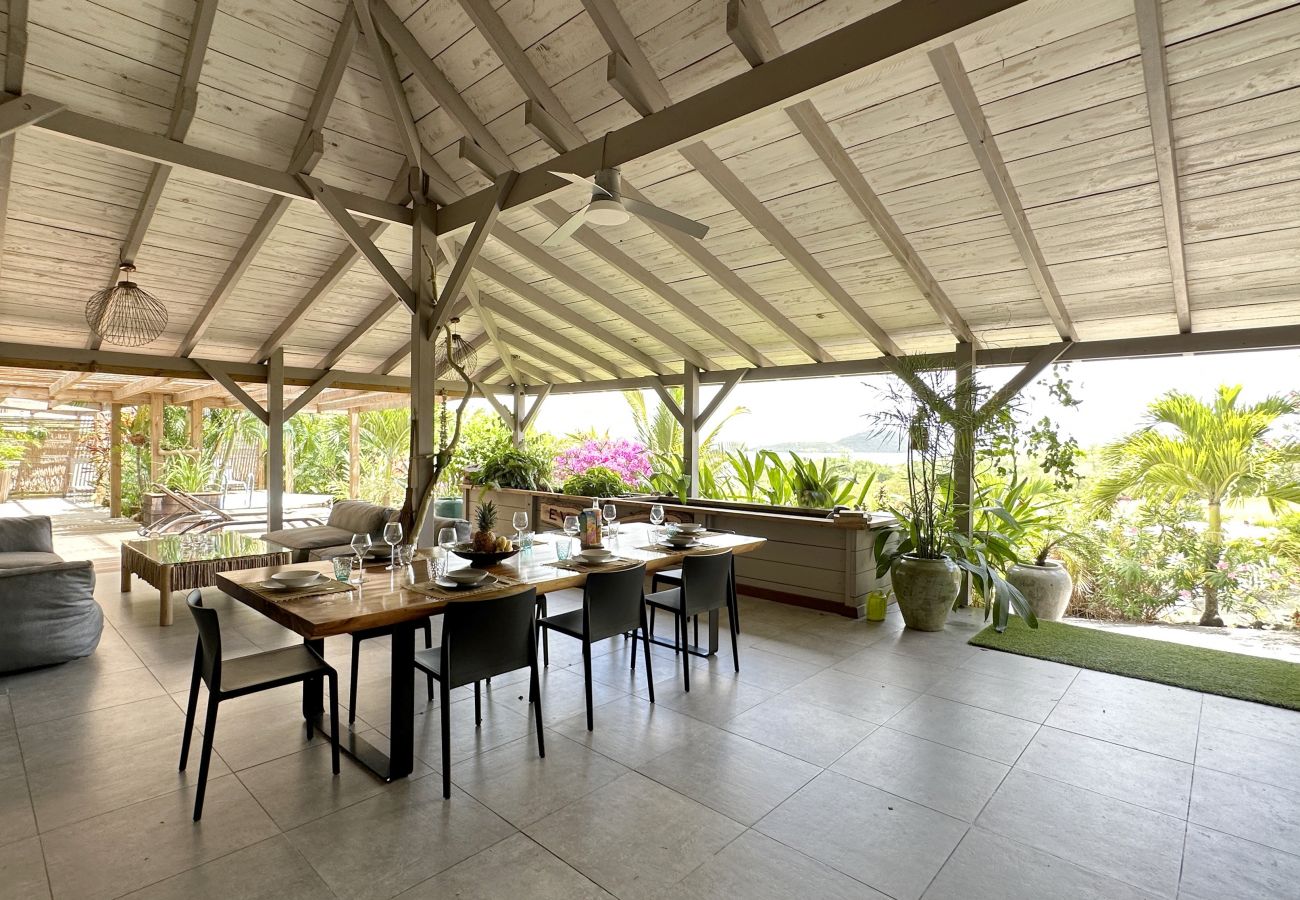 Villa in Les Trois-Ilets - Ty Natur, villa 8 pers, piscine, calme, vue me