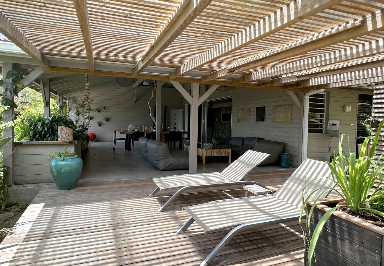 Villa in Les Trois-Ilets - Ty Natur, villa 8 pers, piscine, calme, vue me