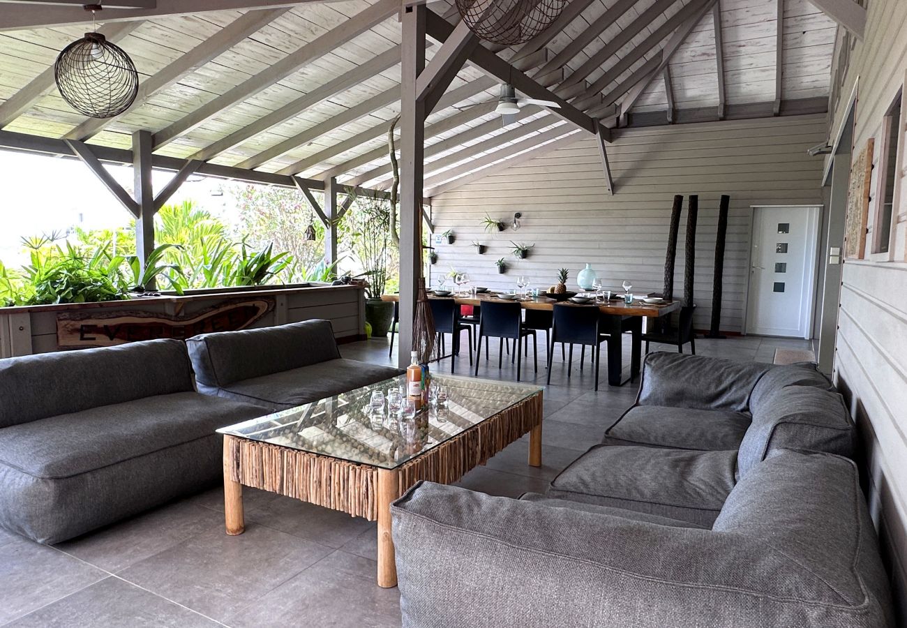 Villa in Les Trois-Ilets - Ty Natur, villa 8 pers, piscine, calme, vue me