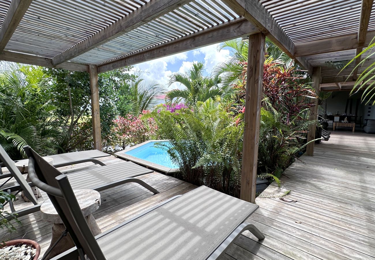 Villa in Les Trois-Ilets - Ty Natur, villa 8 pers, piscine, calme, vue me