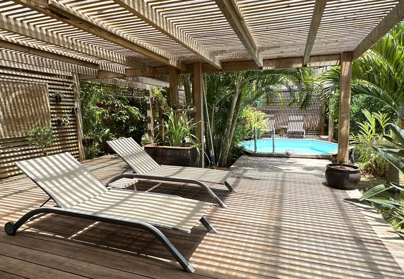 Villa in Les Trois-Ilets - Ty Natur, villa 8 pers, piscine, calme, vue me