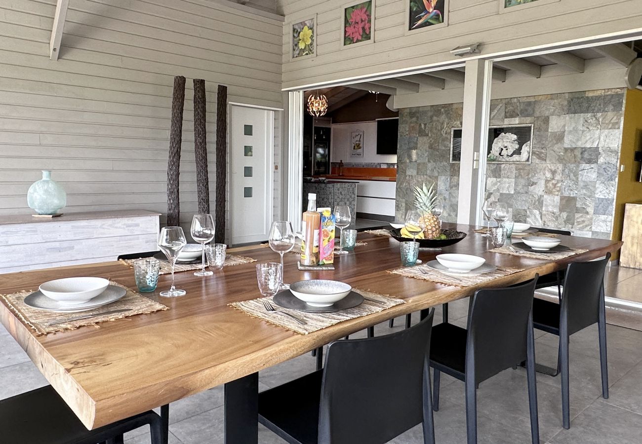 Villa in Les Trois-Ilets - Ty Natur, villa 8 pers, piscine, calme, vue me