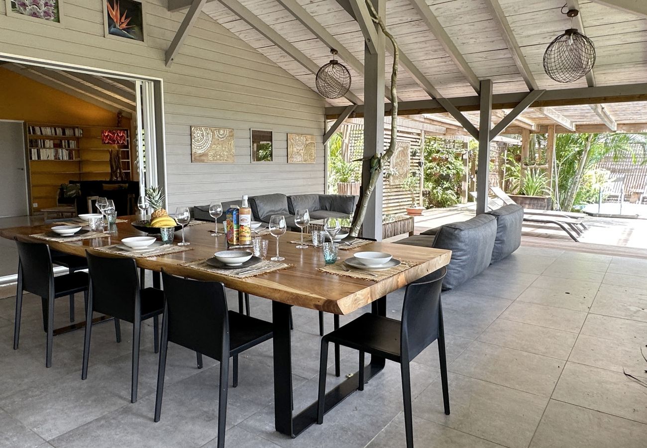 Villa in Les Trois-Ilets - Ty Natur, villa 8 pers, piscine, calme, vue me