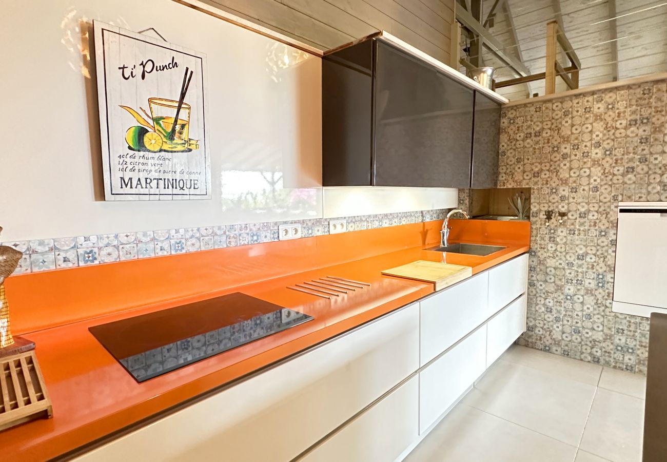 Villa in Les Trois-Ilets - Ty Natur, villa 8 pers, piscine, calme, vue me