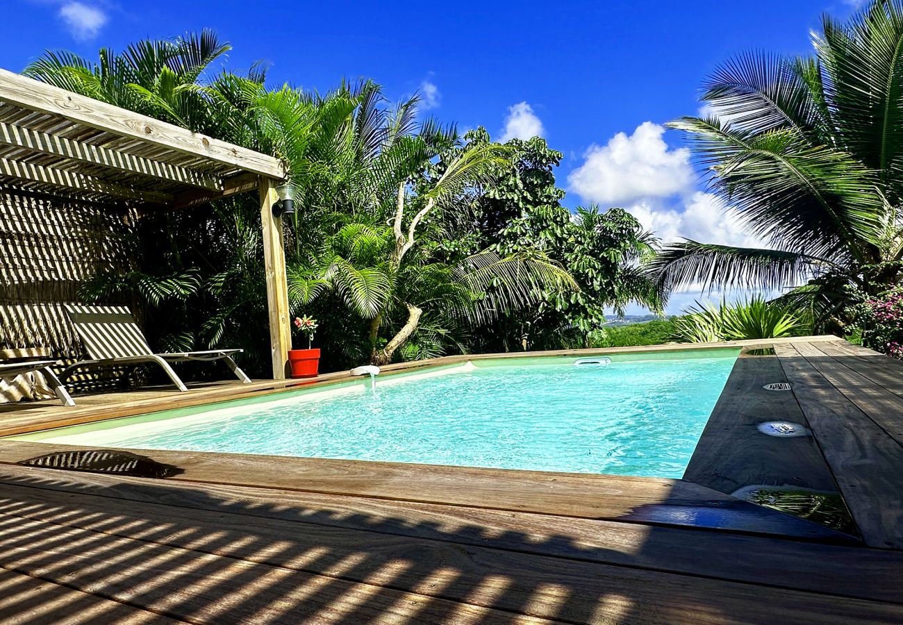 Villa in Les Trois-Ilets - Ty Natur, villa 8 pers, piscine, calme, vue me