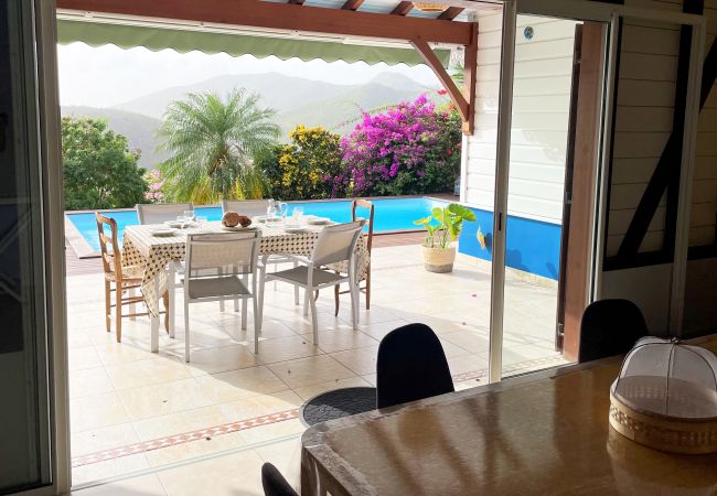 Villa in Les Anses-d´Arlet - Monplaisir, villa 6 pers, piscine, vue mer