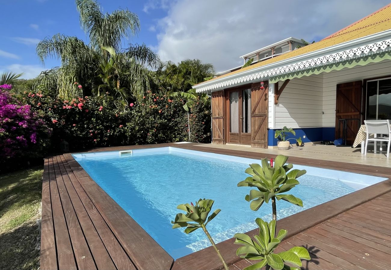 Villa in Les Anses-d´Arlet - Monplaisir, villa 6 pers, piscine, vue mer