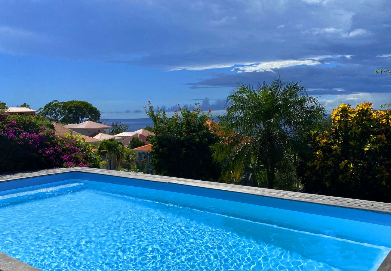 Villa in Les Anses-d´Arlet - Monplaisir, villa 6 pers, piscine, vue mer