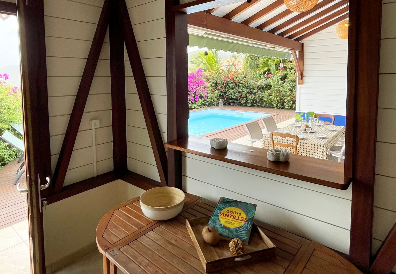 Villa in Les Anses-d´Arlet - Monplaisir, villa 6 pers, piscine, vue mer
