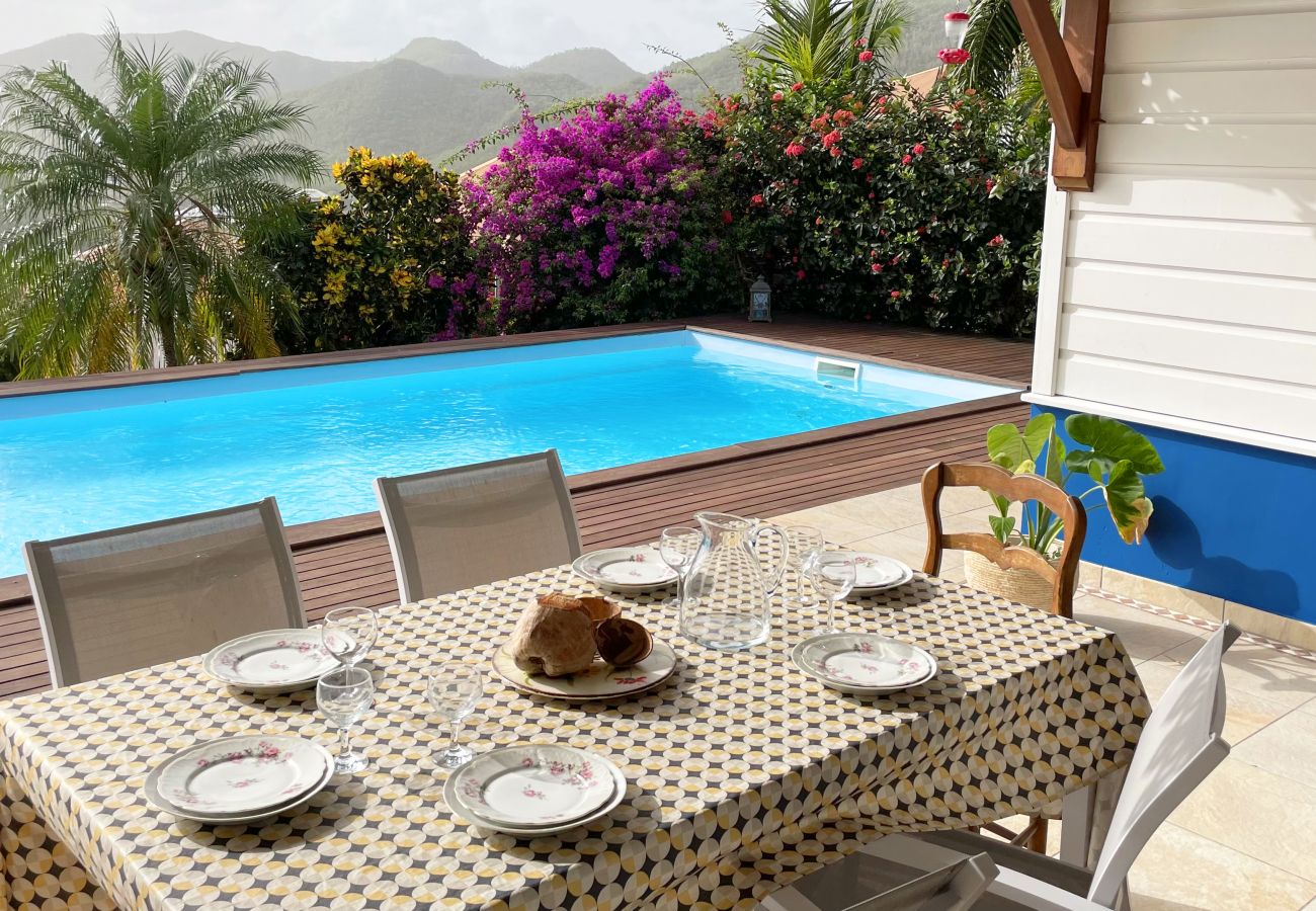 Villa in Les Anses-d´Arlet - Monplaisir, villa 6 pers, piscine, vue mer