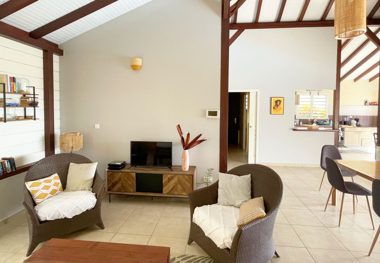 Villa in Les Anses-d´Arlet - Monplaisir, villa 6 pers, piscine, vue mer