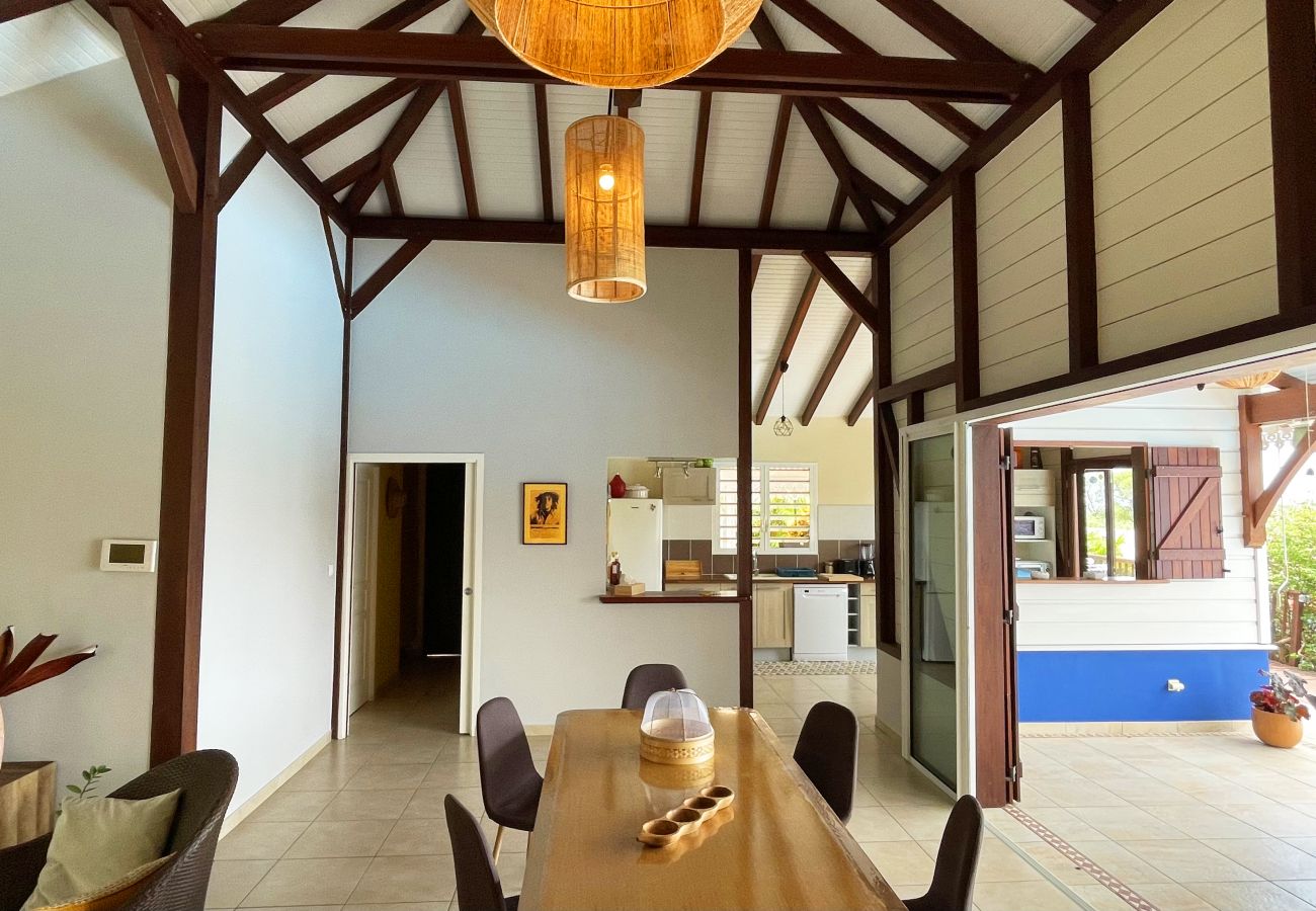 Villa in Les Anses-d´Arlet - Monplaisir, villa 6 pers, piscine, vue mer