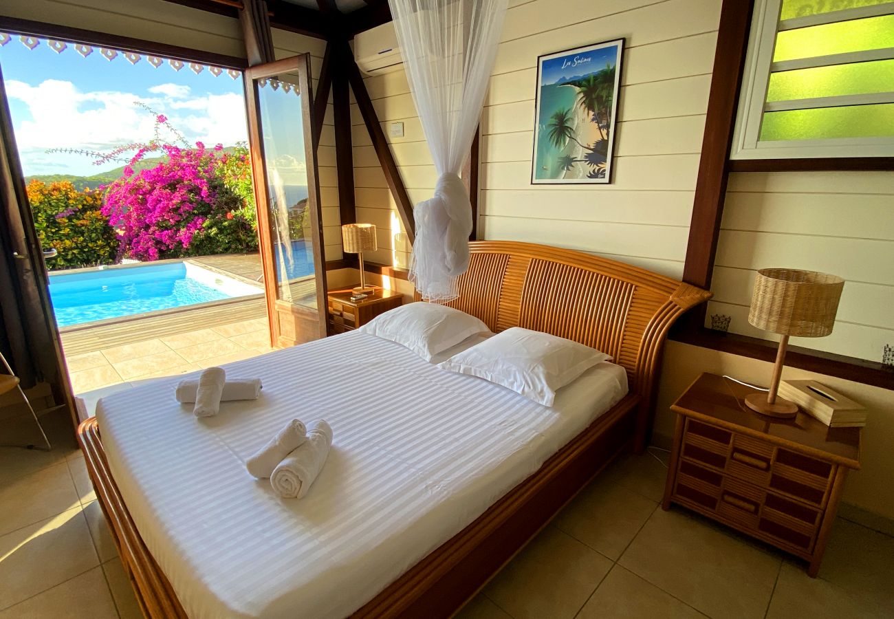 Villa in Les Anses-d´Arlet - Monplaisir, villa 6 pers, piscine, vue mer