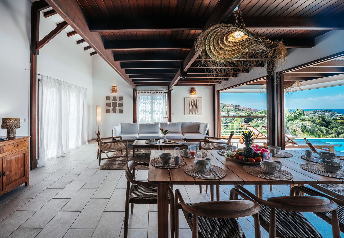 Apartment in Les Trois-Ilets - Les Bougainvilliers Duplex 8 pers, piscine, vue