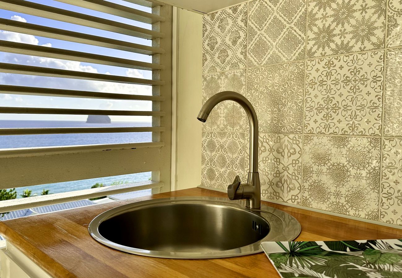 Studio in Le Diamant - Jungle Diamond, studio, piscine, vue mer,