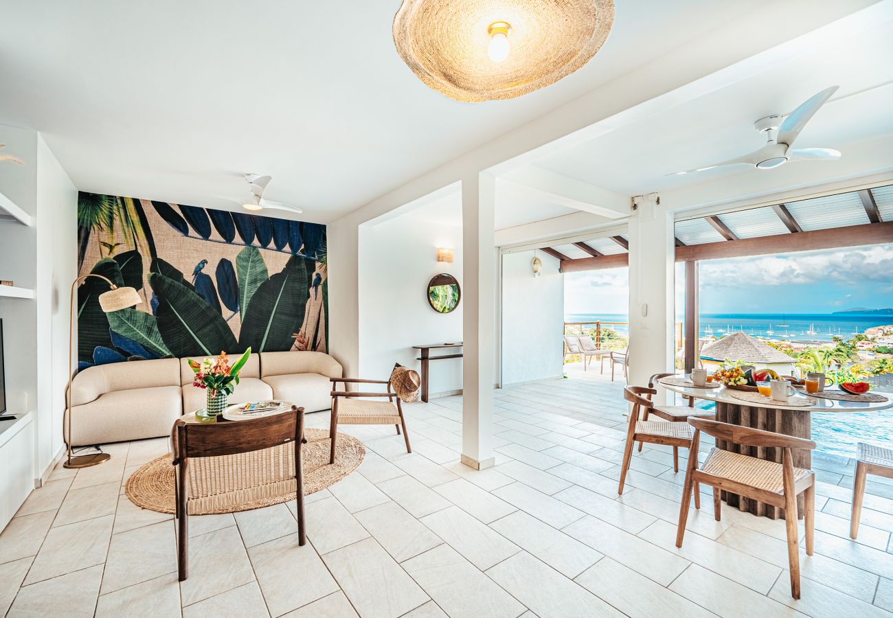 Apartment in Les Trois-Ilets - Les Bougainvilliers, 4 pers piscine vue mer