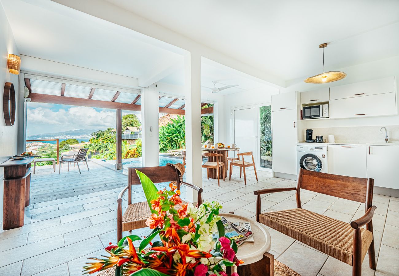 Apartment in Les Trois-Ilets - Les Bougainvilliers, 4 pers piscine vue mer