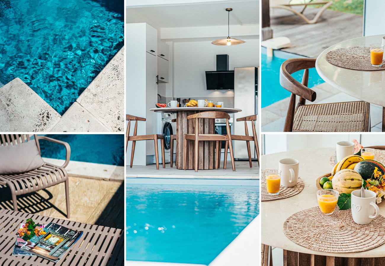 Apartment in Les Trois-Ilets - Les Bougainvilliers, 4 pers piscine vue mer