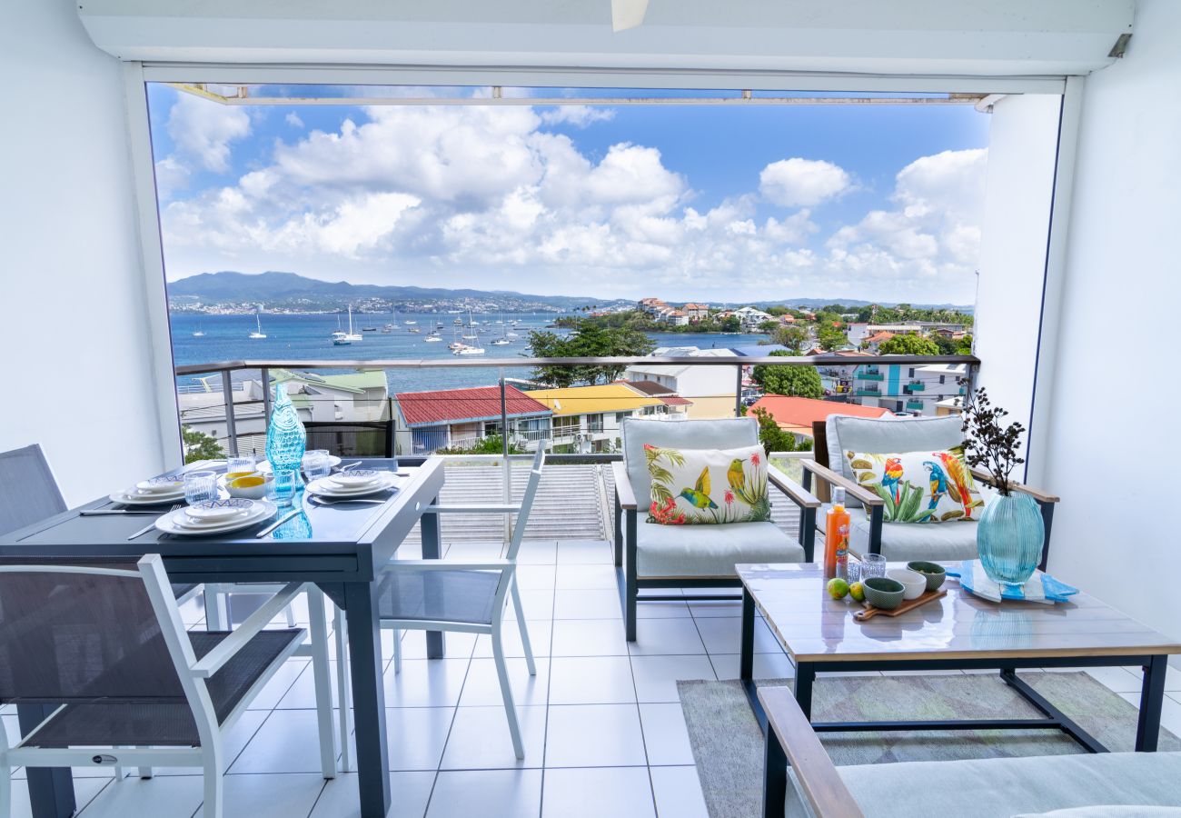 Appartement à Les Trois-Ilets - Atlantis, 4 pers, superbe vue mer, plage