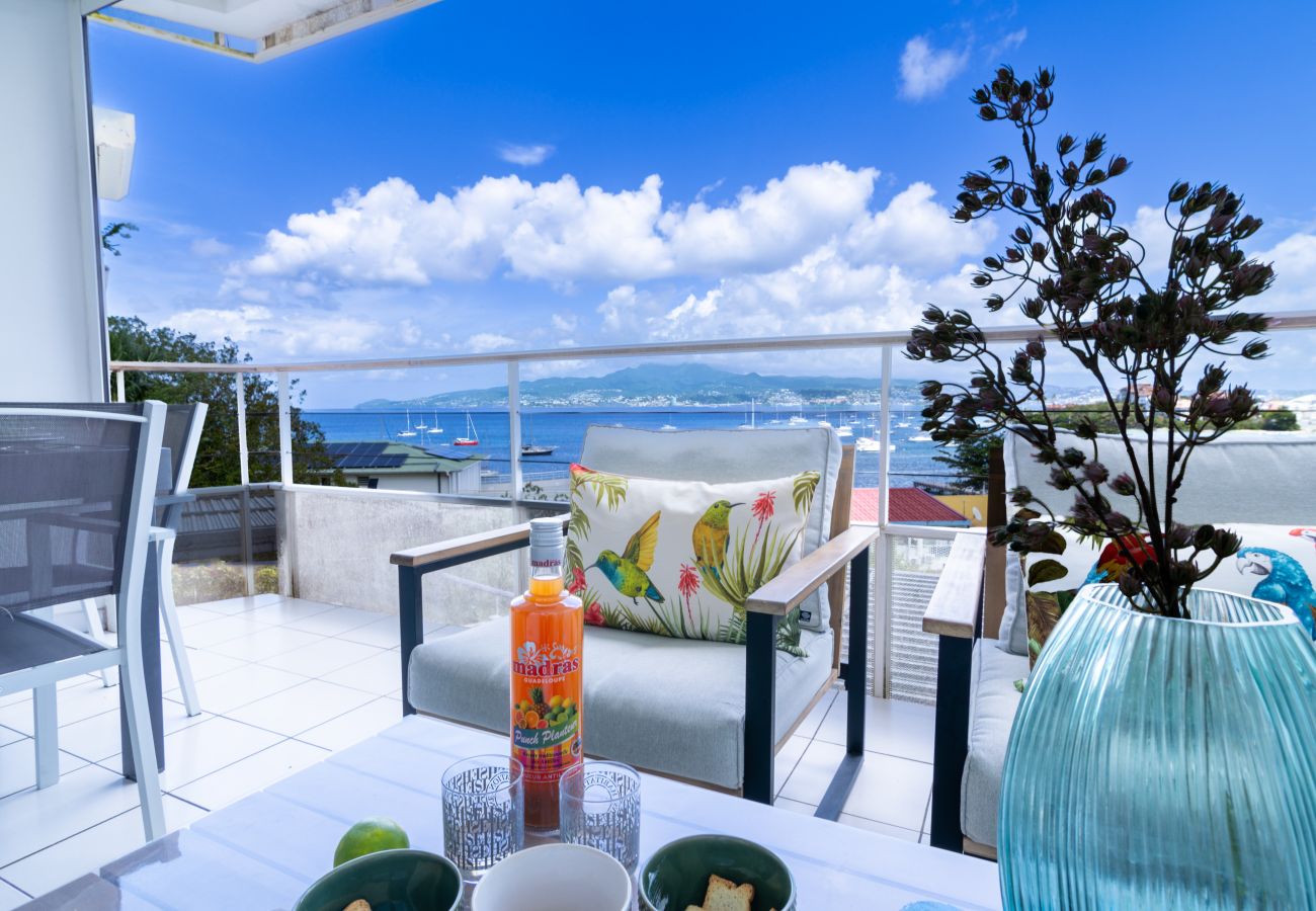 Appartement à Les Trois-Ilets - Atlantis, 4 pers, superbe vue mer, plage