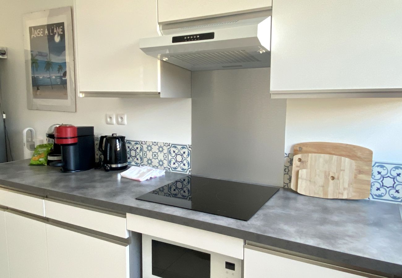 Appartement à Les Trois-Ilets - Les Écrins, 2/3 pers, vue mer, plage