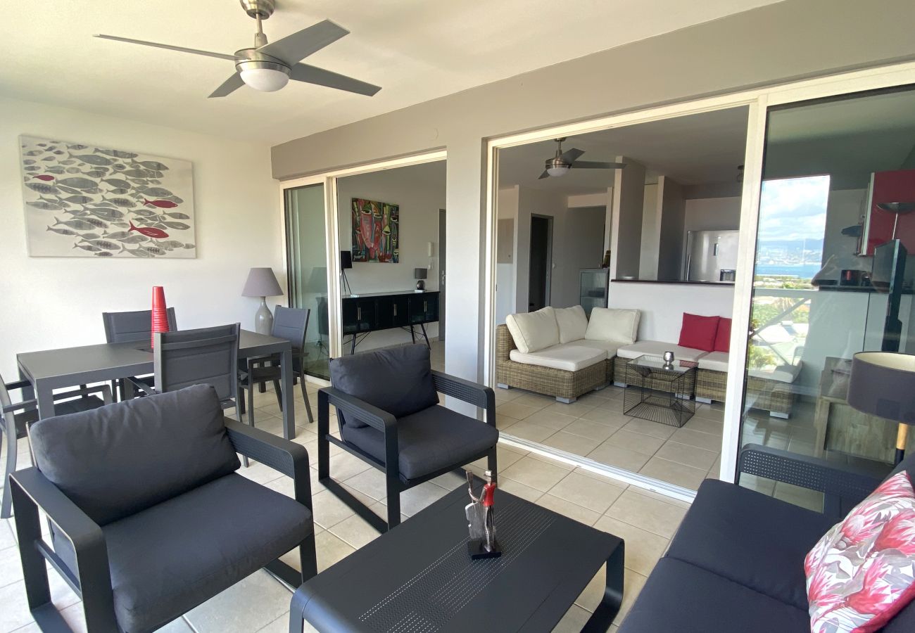 Appartement à Les Trois-Ilets - Kalypsa, 4 pers, standing, vue mer, plage