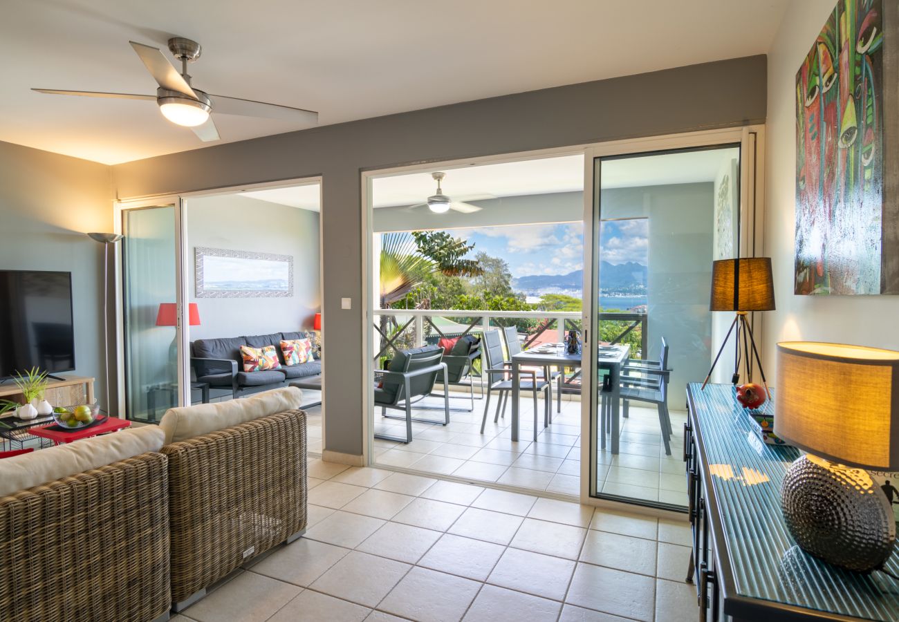 Appartement à Les Trois-Ilets - Kalypsa, 4 pers, standing, vue mer, plage