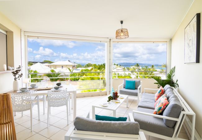 Appartement à Les Trois-Ilets - Ti Bonheur, 4 pers, vue mer, spacieux