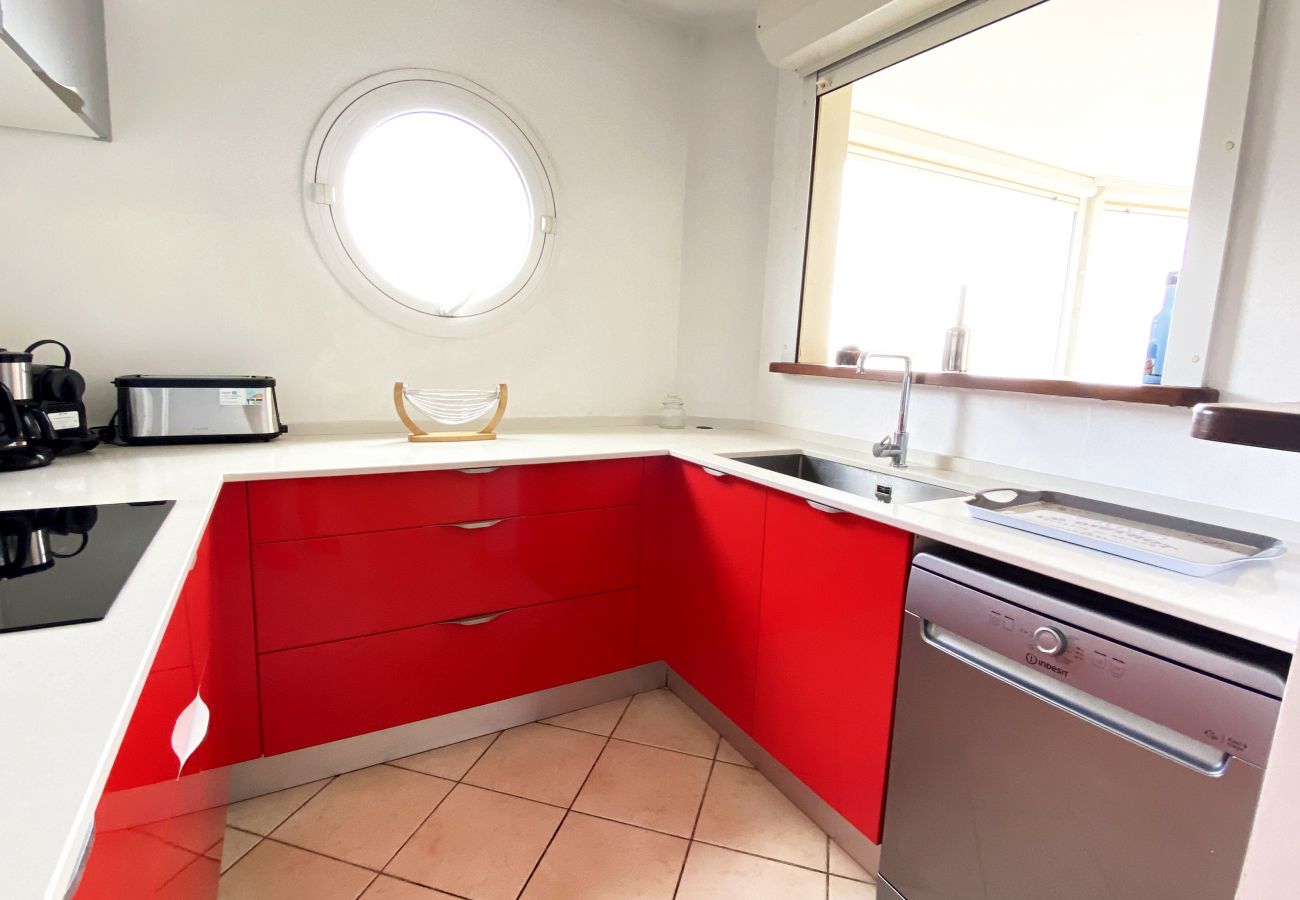 Appartement à Les Trois-Ilets - Ti Bonheur, 4 pers, vue mer, spacieux