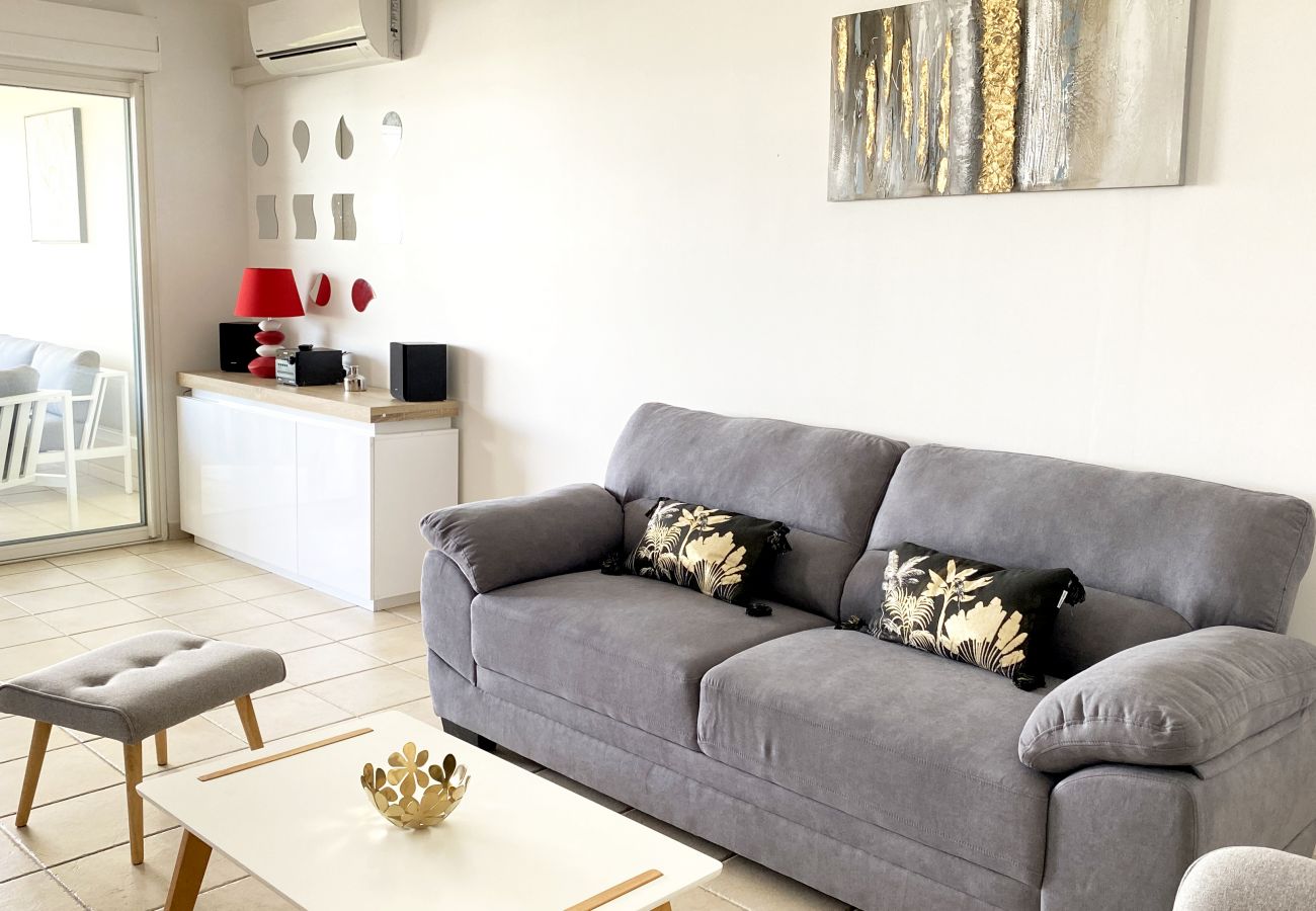 Appartement à Les Trois-Ilets - Ti Bonheur, 4 pers, vue mer, spacieux