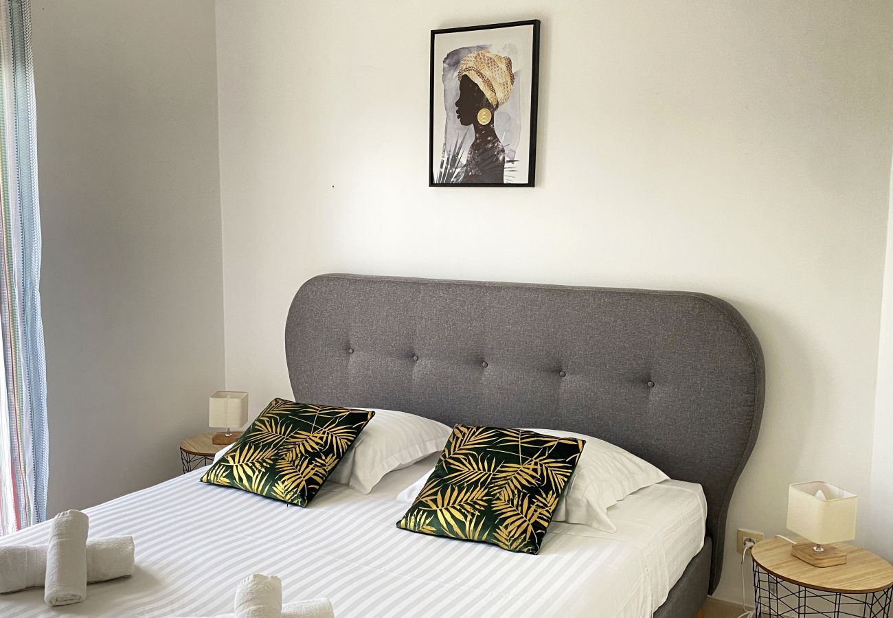 Appartement à Les Trois-Ilets - Ti Bonheur, 4 pers, vue mer, spacieux