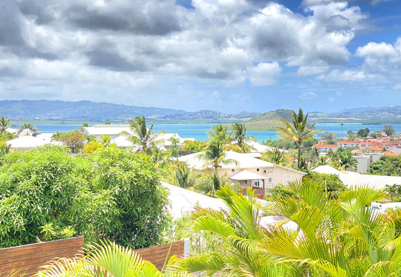 Appartement à Les Trois-Ilets - Ti Bonheur, 4 pers, vue mer, spacieux