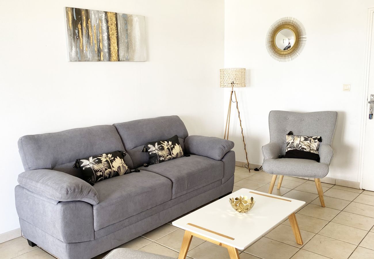 Appartement à Les Trois-Ilets - Ti Bonheur, 4 pers, vue mer, spacieux