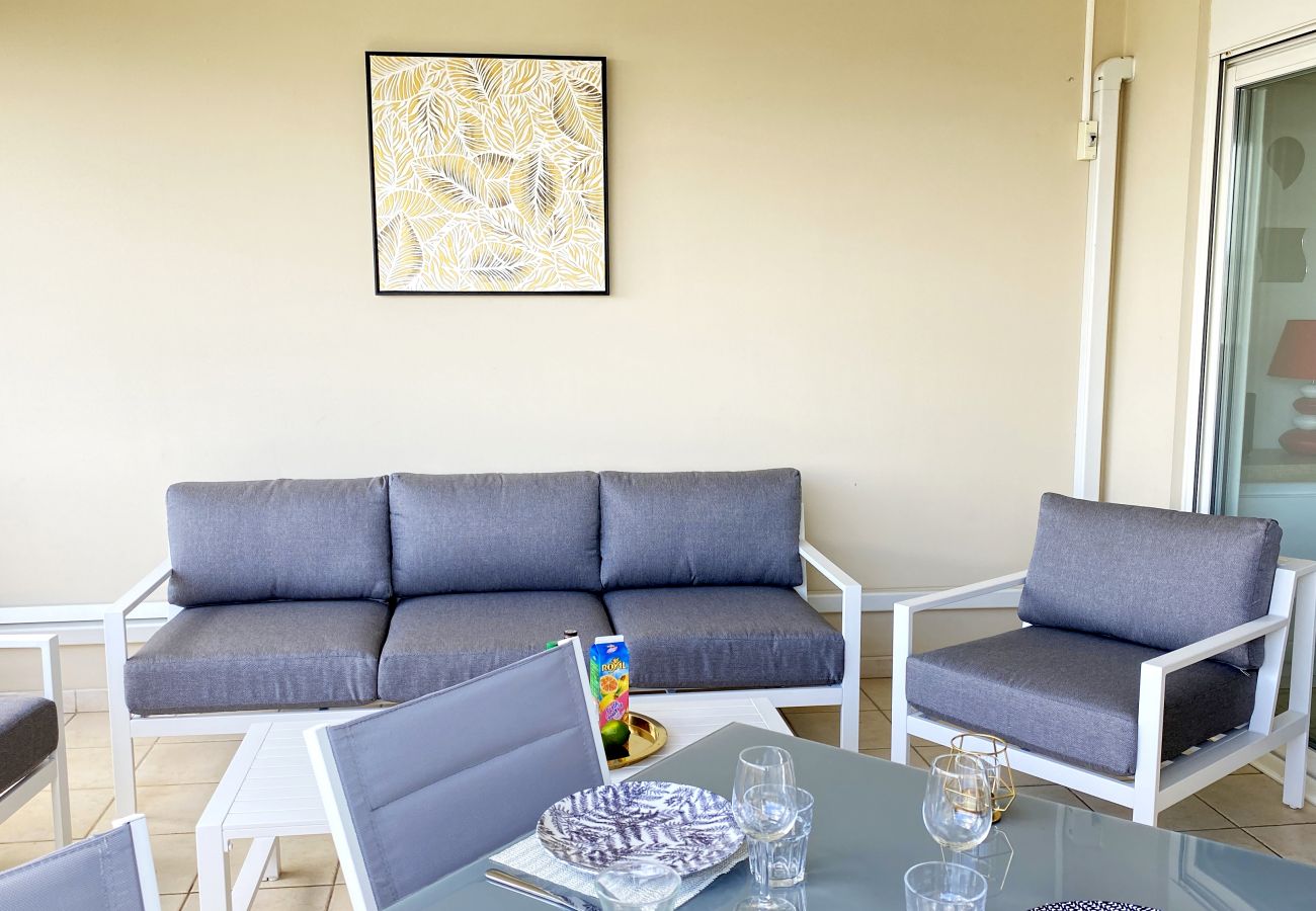 Appartement à Les Trois-Ilets - Ti Bonheur, 4 pers, vue mer, spacieux